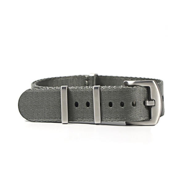 Time Zero Watch Straps Richmond Hill Grey Ballistic Nylon NATO Strap Band