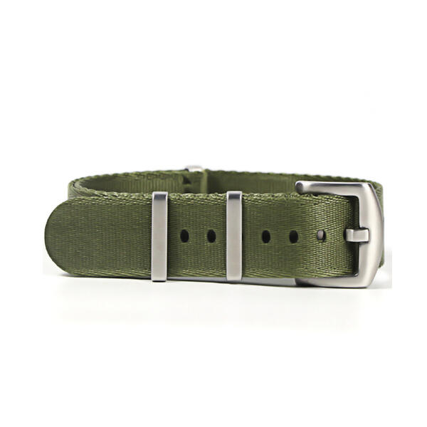 Time Zero Watch Straps Richmond Hill Green Ballistic Nylon NATO Strap Band