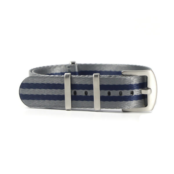 Time Zero Watch Straps Richmond Hill Grey and Blue Ballistic Nylon NATO Strap Band 007 James Bond Spectre