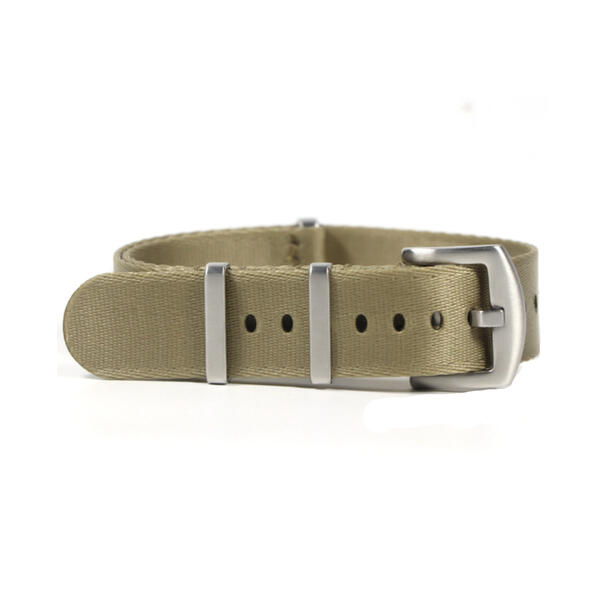 Time Zero Watch Straps Richmond Hill Beige Ballistic Nylon NATO Strap Band