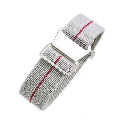 Time Zero Watch Straps Richmond Hill Grey and Red MN Marine Nationale Strap Band