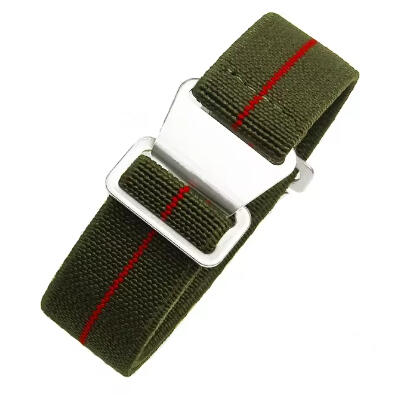 Time Zero Watch Straps Richmond Hill Green and Red MN Marine Nationale Strap Band