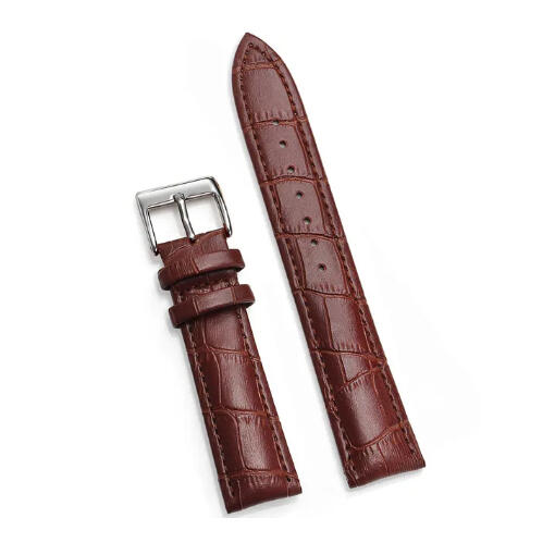 Time Zero Watch Straps Richmond Hill Brown Genuine Leather Strap Band