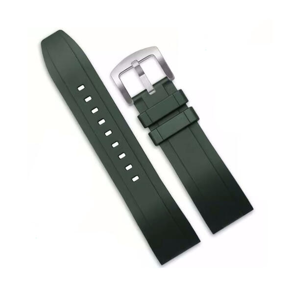 Time Zero Watch Straps Richmond Hill Green FKM Rubber Strap Band